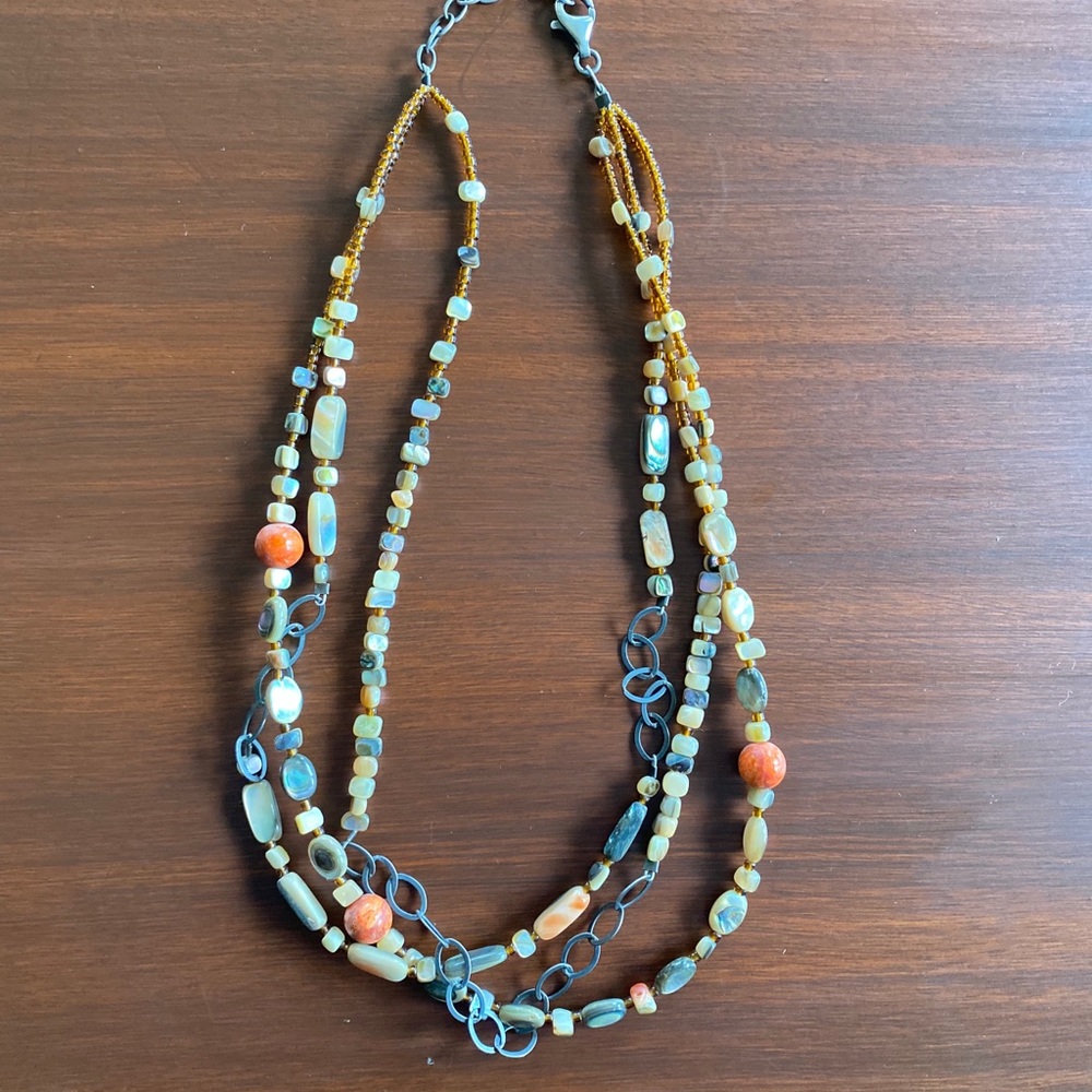 vintage Silpada silver/stone necklace